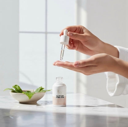 KrX Vitamin Serum for hyperpigmentation; a high-potency solution featuring Tranexamic Acid and Glutathione that solves deep-set dark spots by interrupting the melanin cycle at three distinct stages.
