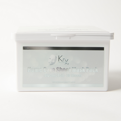 Glycolic acid face sheet mask for glowing skin value pack | KrX Aesthetics