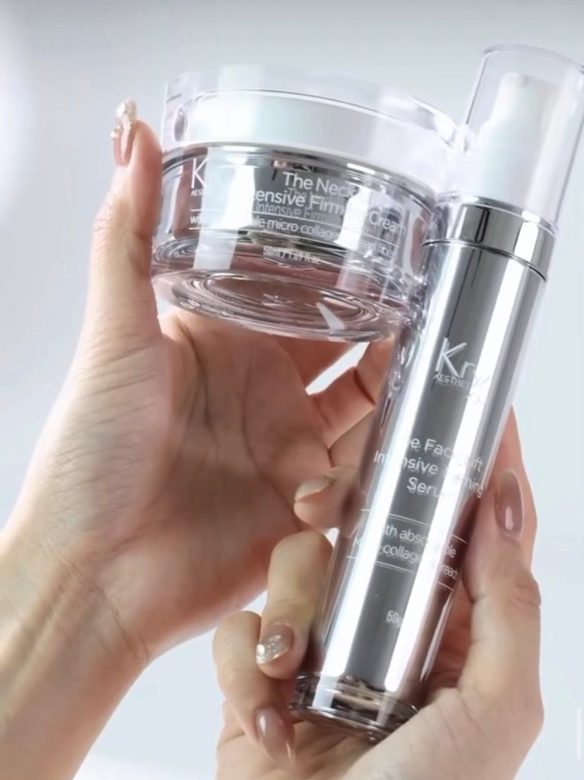 KrX Korean Collagen Face & Neck Lift Kit | Firming Anti-Aging Duo