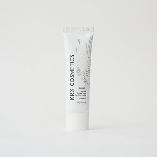 KrX Invisilk Invisible Skin K-Beauty Priming Gel tube for pore blurring and long-lasting makeup application