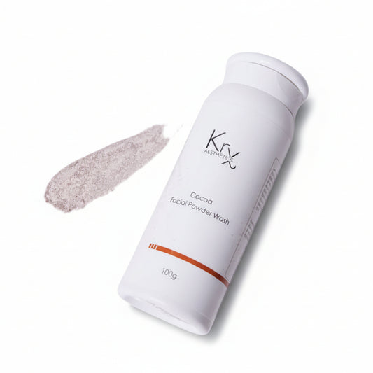 Transform dull skin with KrX Cocoa Facial Powder Wash, a brightening enzyme cleanser that uses Vitamin C and Cocoa to instantly restore a radiant, healthy glow.