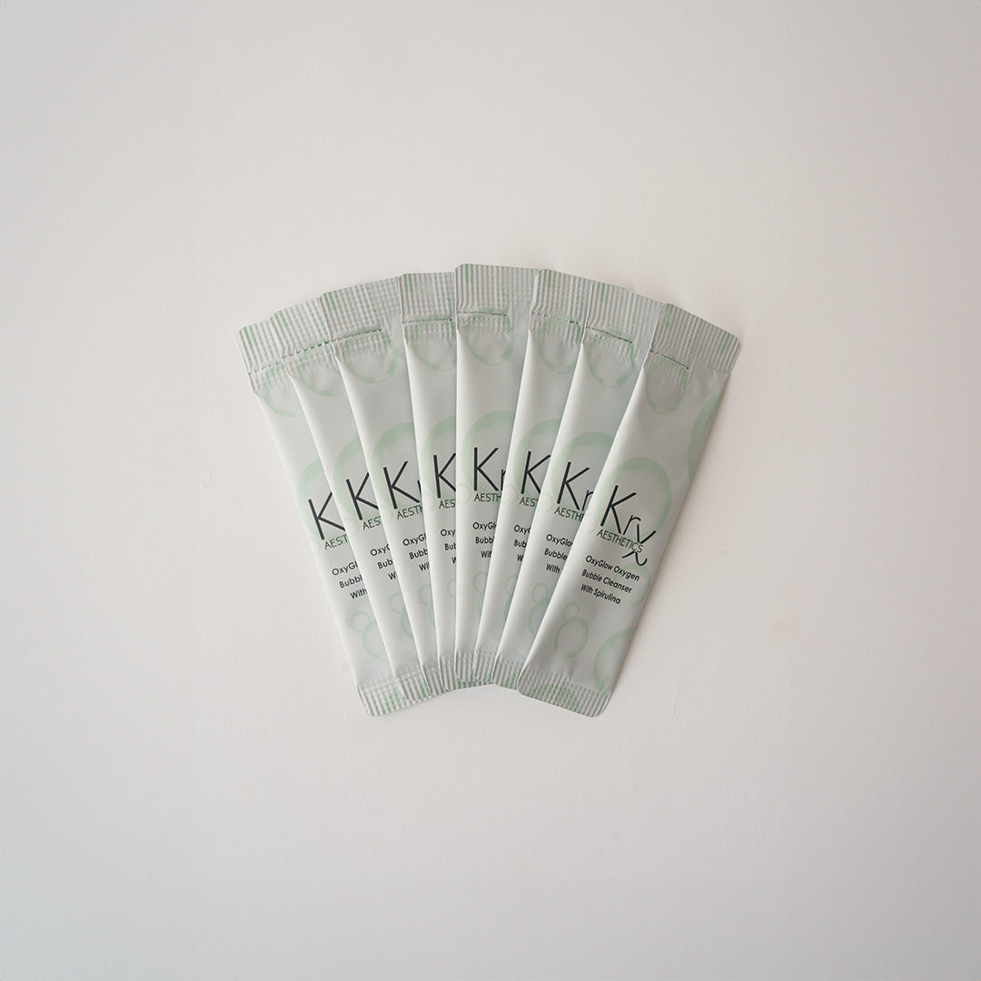 KrX Korean Spirulina Bubble Cleanser single use sachets | Mystic Beauty & Skincare