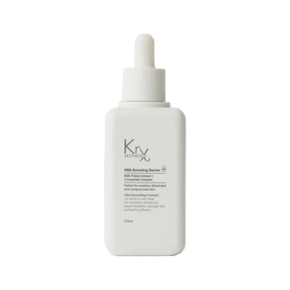 KrX Korean Milk Boosting Serum for repairing a damaged skin barrier and intense hydration.