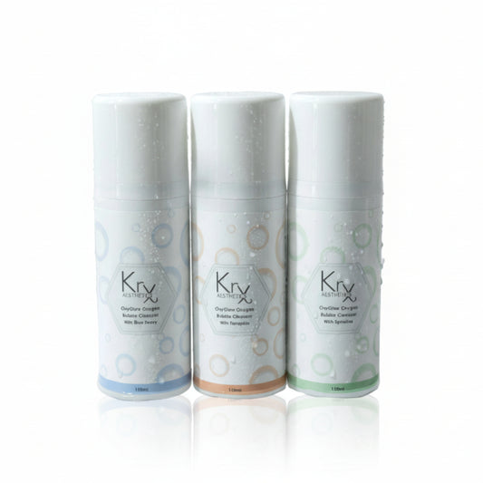 Korean bubble cleanser bundle for exfoliation calm and repair