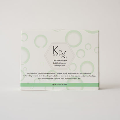 KrX OxyGlow Spirulina Bubble Cleanser | Mystic Beauty & Skincare