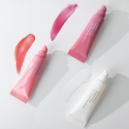 KrX Pocket Filler Lip Plumping Gloss collection in Red, Pink, and Clear; a professional Korean lip treatment that provides instant volume and a high-shine, glass-like finish.