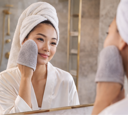 The ultimate esthetician-approved cleansing tool. A generous 20-pack of lint-free, bamboo fiber mitts for a hygienic, elevated skincare ritual every single day.