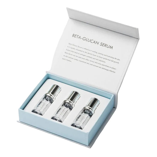 NeoGenesis Beta-Glucan Serum 3x15ml Korean recovery serum with ultra-pure Shiitake Beta-Glucan for redness barrier repair and post-procedure healing