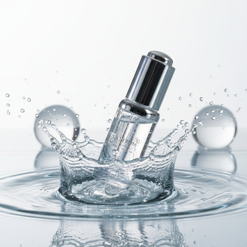 The 4-ingredient formula of NeoGenesis Beta-Glucan Serum; a minimalist solution that solves "reactive-stinging" by excluding all fragrances and fillers, providing a safe, concentrated environment for barrier restoration.