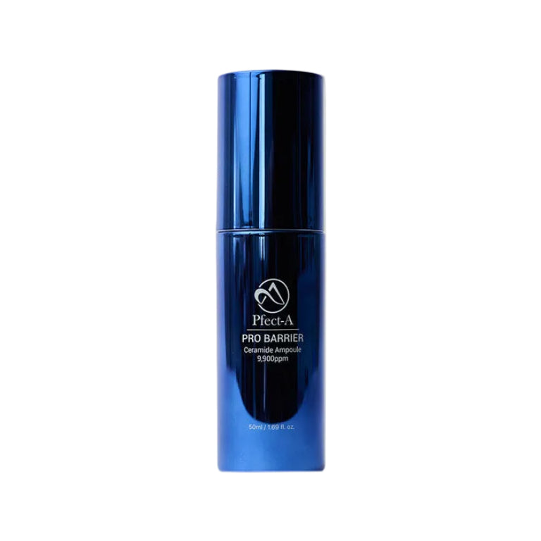 Pfect-A Ceramide Ampoule clinical-grade solution delivers 9,900 ppm of seven structurally distinct ceramides to rebuild the skin's natural lipid matrix