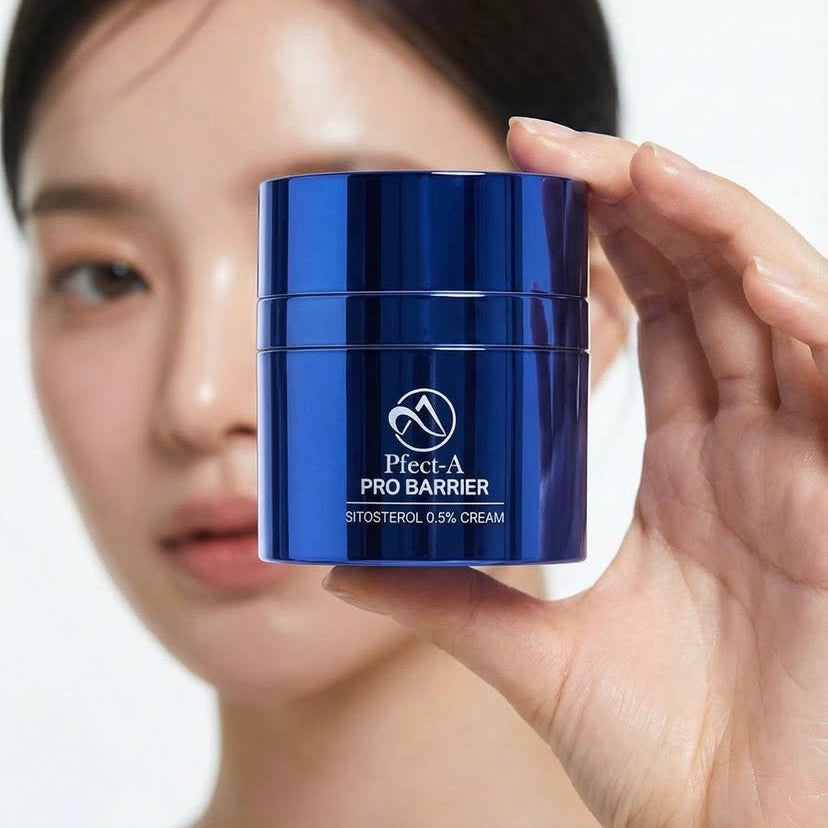 Pfect-A Pro Barrier cream, a luxury Korean moisturizer formulated with beta-sitosterol.