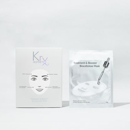 Clinical post-procedure recovery: The KrX Treatment Mask pulls heat out of the skin and uses 7-botanical anti-inflammatories to cut downtime after microneedling or laser treatments.