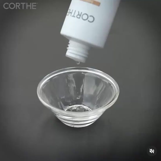 Watch the lightweight, fragrance-free texture of Corthe Soothing Toner; an alcohol-free Korean skincare formula that hydrates sensitive skin without stinging or burning.