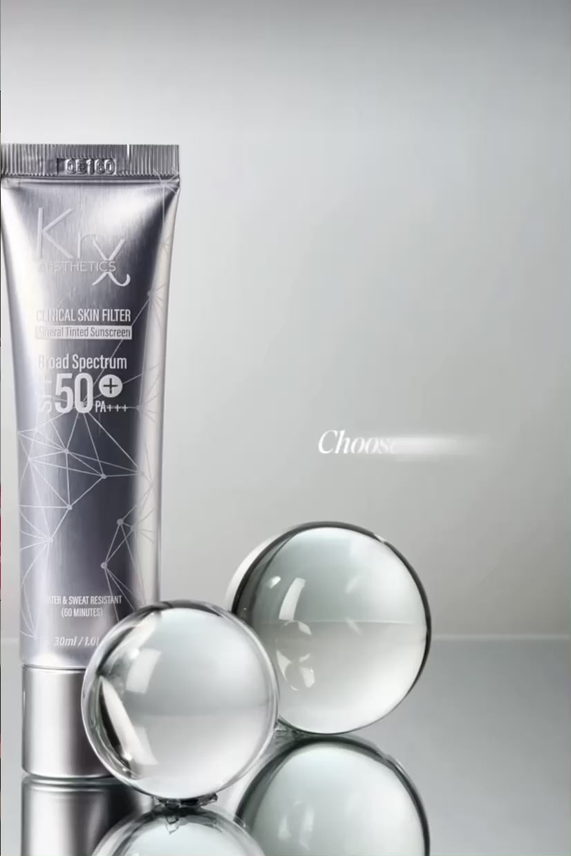 KrX Korean Sunscreen infused with Centella Asiatica and Calendula; a professional-grade solution that solves post-procedure inflammation by calming the skin while providing a physical barrier against UVA/UVB rays.