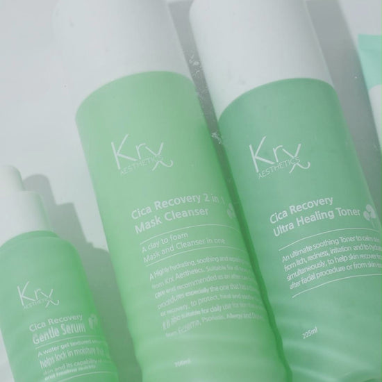 Your skin’s reset button: The KrX Cica Recovery Deluxe Bundle for a calm, resilient, and hydrated complexion—the perfect K-beauty routine for a healthy glass-skin glow.