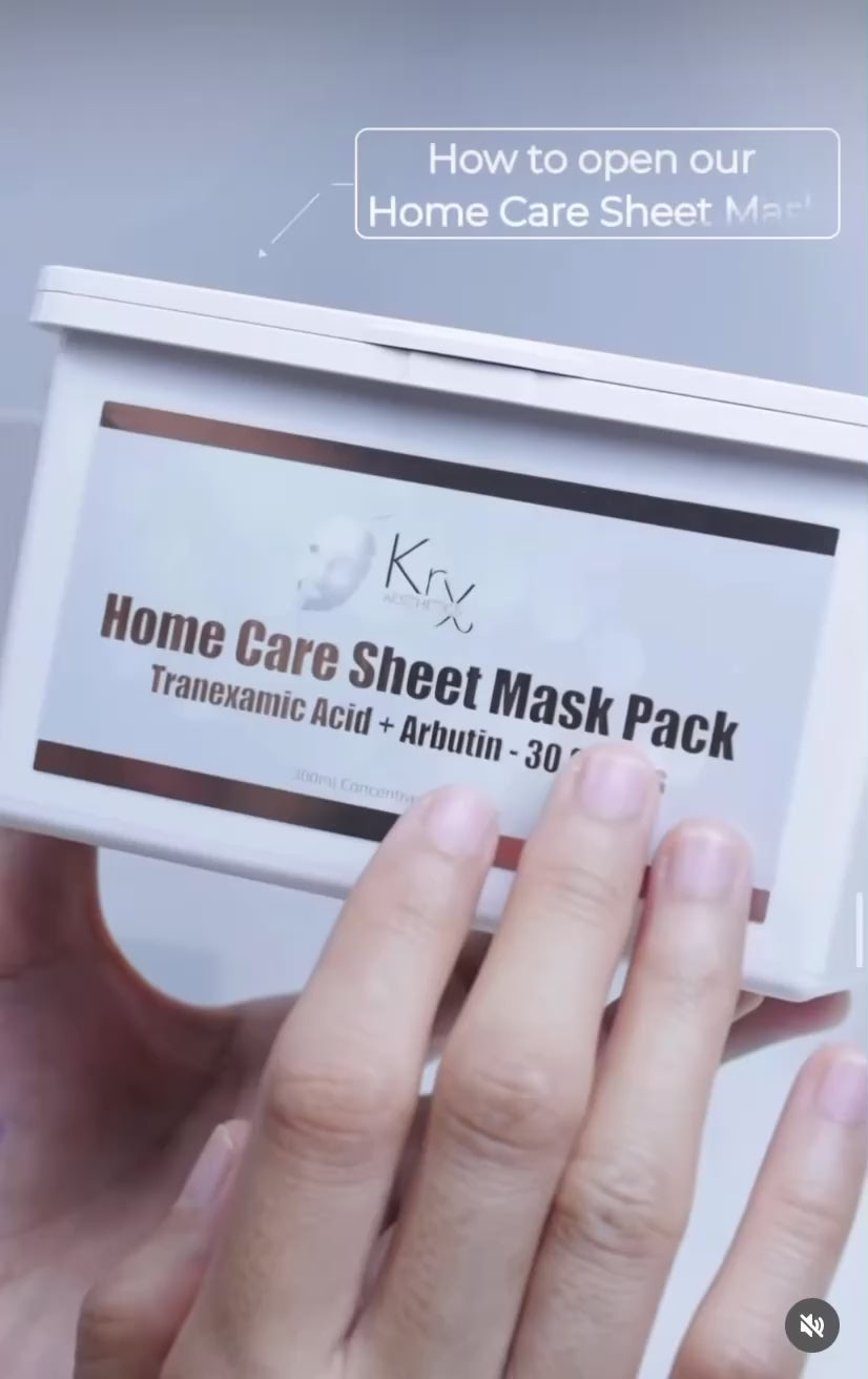 KrX Korean Tranexamic Acid Sheet Masks for Hyperpigmentation