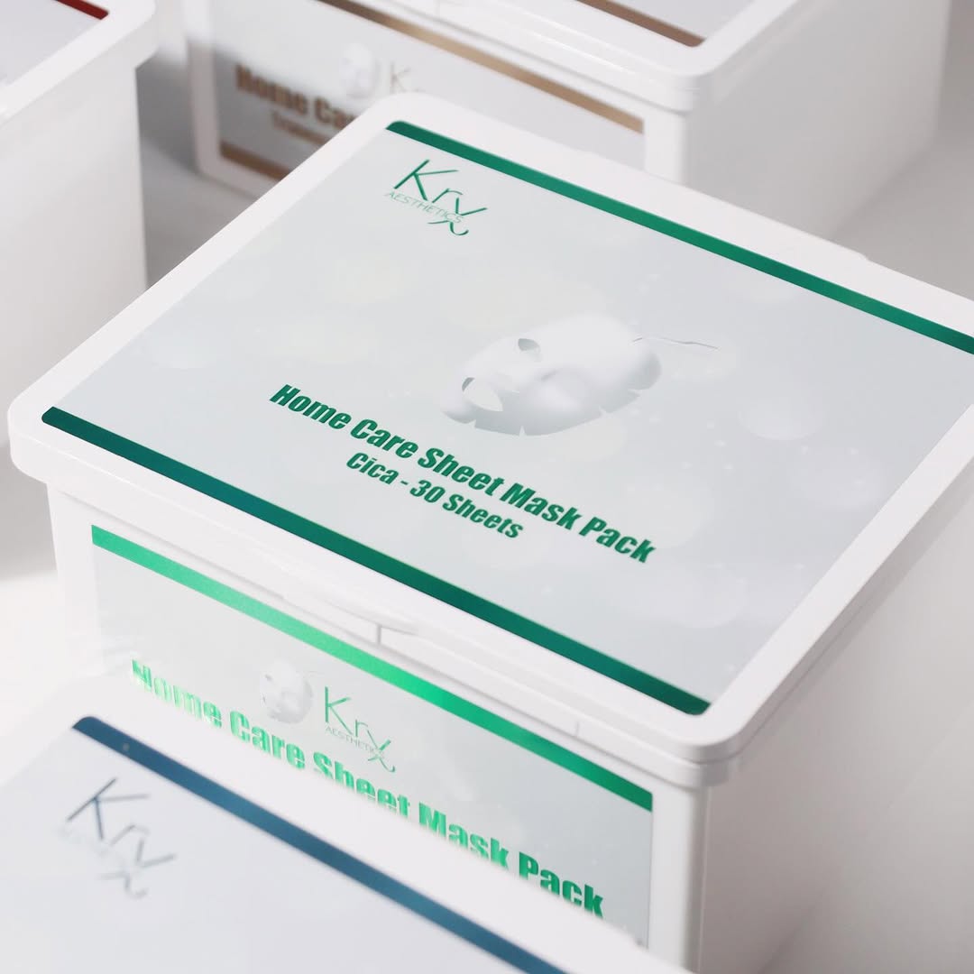 KrX Cica Sheet Masks | Post-Skin Treatment Recovery & Redness