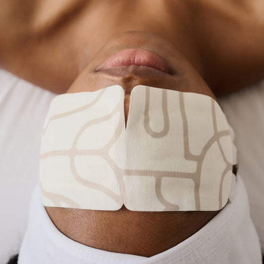 Self-warming thermal eye mask for tired eyes