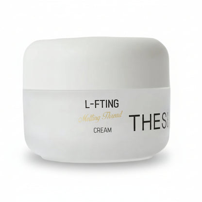 Thesera L-FTING Melting Thread Cream, a medical-grade Korean skincare formula designed for anti-glycation and non-invasive skin lifting.