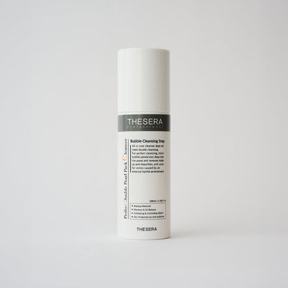 Thesera Perfect Double Pearl Pack Cleanser, a soothing Korean milk to foam face wash to melt makeup and deep-clean pores.