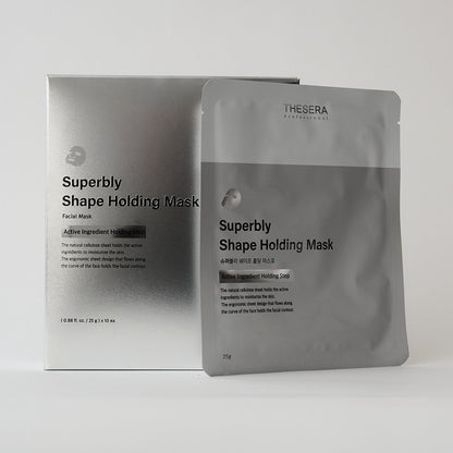 Thesera Superbly Shape Holding Mask 10-Pack Korean biocellulose face mask for skin barrier repair and face lifting